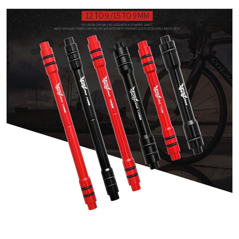 Bicycle Thru Axle, 12 mm and 19 mm Axles to