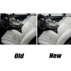 Priprilod Gray Perforated Leather Driver Side Bottom Seat Cover Compatible with Lexus IS250 IS350 2006 2007 2008 2009 2010 2011 2012 2013