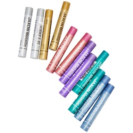 Honsell 47410 Jaxon Oil Pastels, Set of 12, 2 x 6 Metallic Colours in Cardboard Case, Brilliant, Lightfast Colours, for Artists, Hobby Painters, Children, School, Art Lessons, Free from Harmful