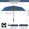 G4Free 54 Inch Large Golf Umbrella Automatic Square 3 Folding