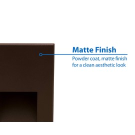 NICOR Lighting STW11203KHBZ STW Step Light, 5x3, Bronze