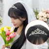 주인공머리띠 결혼식왕관 웨딩촬영소품 파티왕관 (WFHO1I7) Character Headband Wedding Crown Wedding Photography Prop Party Crown (WFHO1I7)