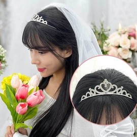 주인공머리띠 결혼식왕관 웨딩촬영소품 파티왕관 (WFHO1I7) Character Headband Wedding Crown Wedding Photography Prop Party Crown (WFHO1I7)