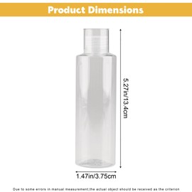 AEGYPIUS Empty Lotion Bottles, 3 Pcs 100ml Travel Bottle Lotion Bottle, Empty Lotion Bottles with Pump Refillable Lotion Bottle Travel Size Bottle, Empty Travel Size Bottles Clear Travel Bottles