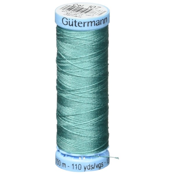 Gutermann Silk Thread, 100m/109 yd, Teal