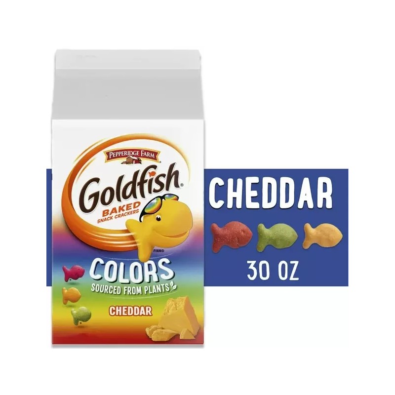 Pepperidge Farm Goldfish Crackers Cheddar Colors - 30 Oz.