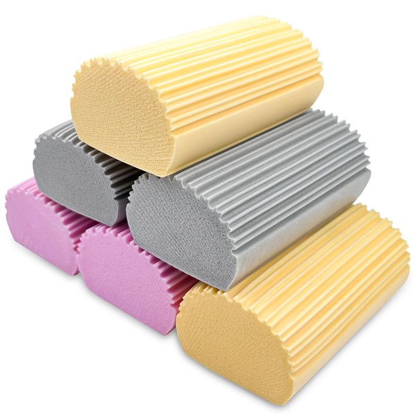 Elsrantor 6 Stück schmutzradierer schwamm, staubschwamm auto, reinigungsschwamm block, küchenschwamm