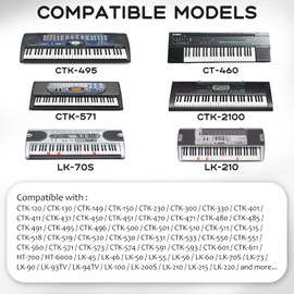 9V AC/DC Charger Power Adapter for Casio Piano Keyboard AD-5 AD-5MU AD-5MR WK-110 WK-200 LK-43 LK-100 LK-220 CTK-496 CTK-573 CTK-700 CTK-710 CTK-720 CTK-2100 Power Supply Cord