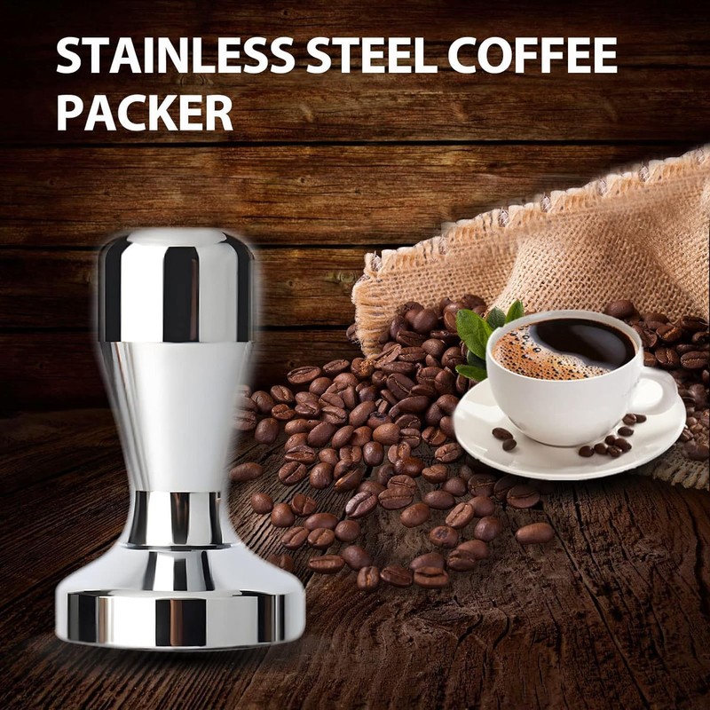 Coffee Tamper with Mat - Essential Barista Tool for Perfect