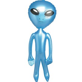 2' Blue Inflatable Martian Alien Prop Toy Decoration by Rhode Island Novelty