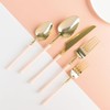 Blue Sky Infinity Flatware Gold & Pink Salad Forks -
