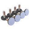CSFMC Furniture Leveler PTFE(Teflon) Bottom(50mm Large Base),Thread Shank(3/8-16) Adjust Pads,Table/Chair/Cabinet/Sofa