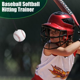 Asyxstar Baseball and Softball Batting Swing Trainer, Enhance Hitting Skills with Baseball Hitting Rope and Toss for Easy Drills – Hand-Eye Coordination, and Boost Bat Speed for All Skill Levels