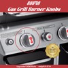 GGTE 88848 Gas Grill Burner Knobs Compatible with Weber Genesis
