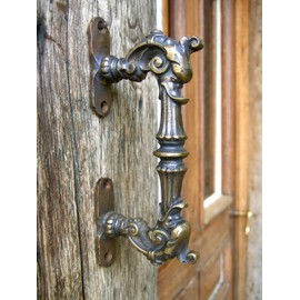 Antikas – Handle, Door Handle In Wilhelminian style, Fabel, Iron