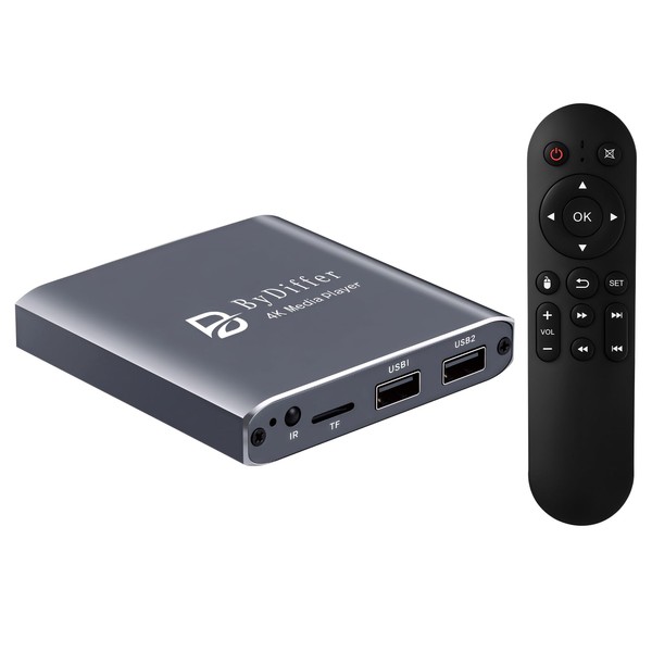 4K HD Digital Media Player, TV MP4 Video Player for