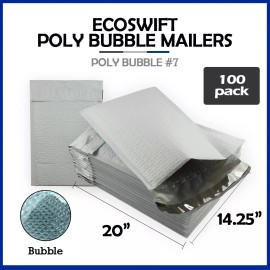 EcoSwift 100 #7 14.25x20 "EcoSwift" Brand Poly Bubble Mailers Padded Envelope 14.25 x 20