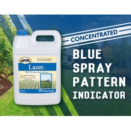 Liquid Harvest Lazer Blue Concentrated Spray Pattern Indicator - 1 Gallon (128 Ounces) - Perfect Weed Spray Dye, Herbicide Dye, Fertilizer Marking Dye, Turf Mark and Blue Herbicide Marker