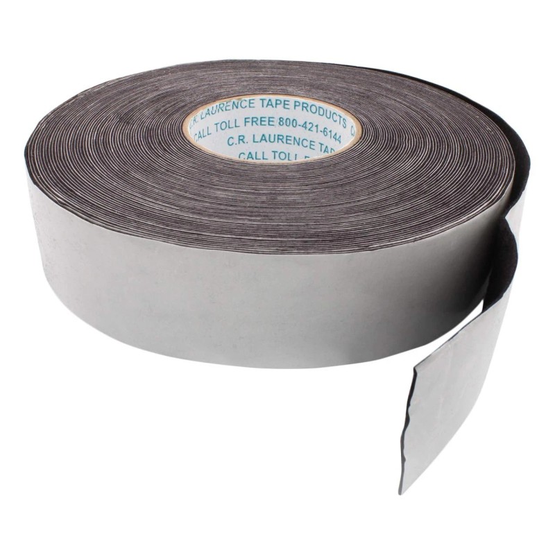 CRL Black 2" Wide Moleskin Channel Liner - Solid