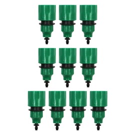 Sarini Garden Hose One-Way Adapter Faucet Connector Accessories for Irrigation Systems 10-Pack