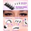 Spiky Lash Clusters 60D 80D 100D Volume Eyelash Cluster Spikes