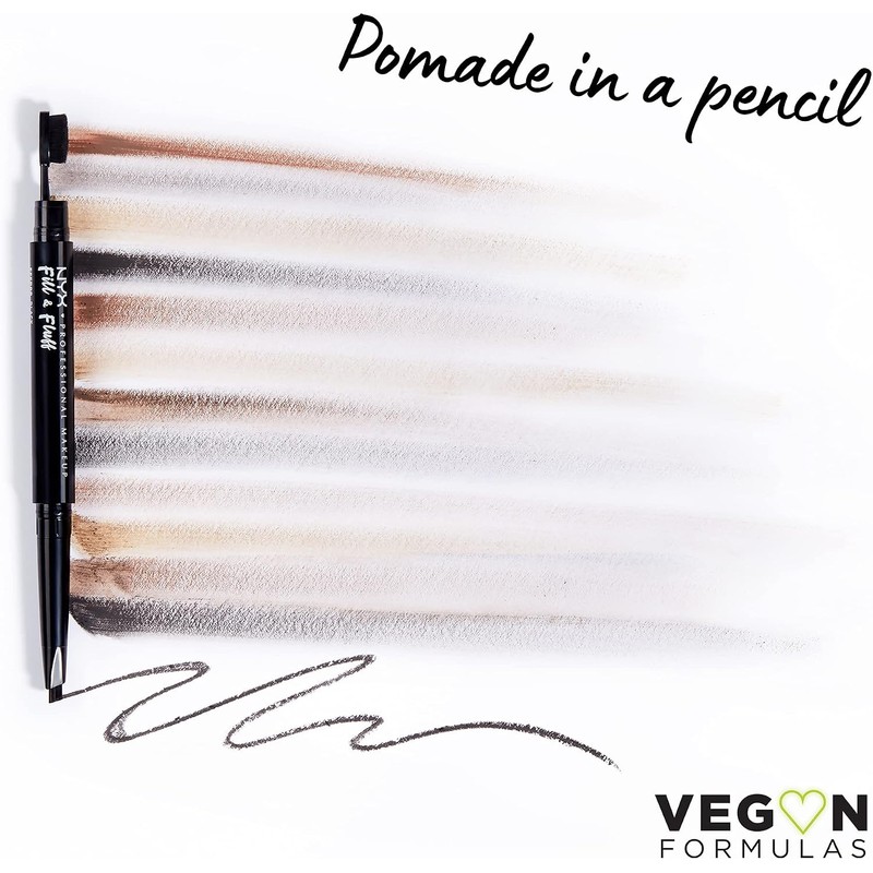 NYX Professional Makeup, Fill & Fluff, Lápiz para Cejas, Tono