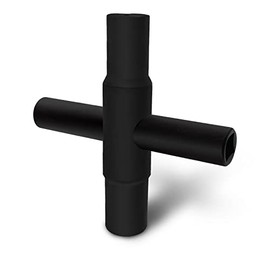 QYQRQF 1pcs 4-way Sillcock Key Steel Sillcock Wrench Black Water Utility Key for Hose Bib Spigot Valve(1pcs black)