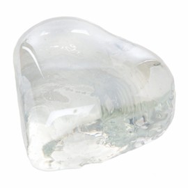 Baker Ross 30pcs Heart Shaped Glass Painting Stones for Valentine's Day Crafts (AX927)