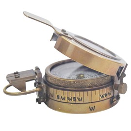 DOLCHI Heritage Navigator: Vintage Marine Brass 2.5" Navigational Compass