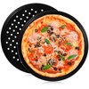 MAGICLULU 2pcs Non Stick Pizza Pan Round Pizza Tray Pizza