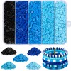 THRELE 3500pcs Blue Clay Beads for Bracelets Making 6mm Heishi