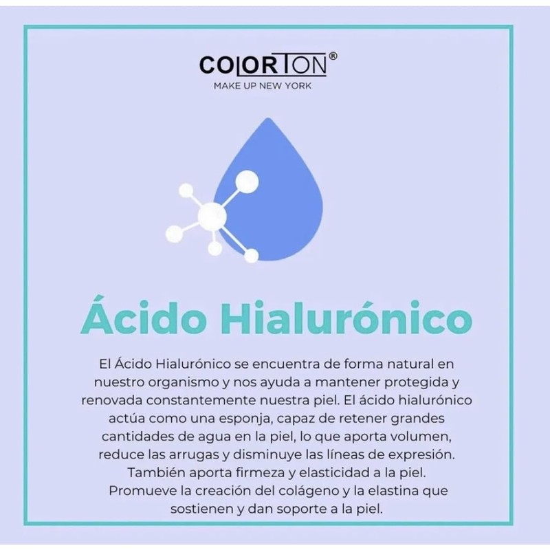Serum Facial Acido Hialuronico Colorton By Gaero Shop | Kit