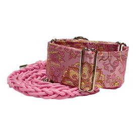 Extra Soft Martingale Dog Collar for Greyhound Saluki Whippet and Other Breeds with Similar Neck 2" Wide (11"-14") Matching Leash Available