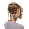 CAISHA Jumbo Scrunchie Braided Updo Wavy Messy Bun Hairpiece Brown