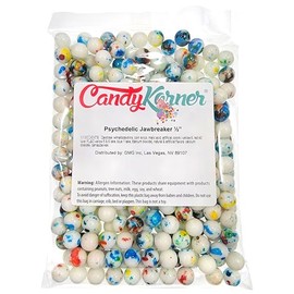 Psychedelic Jawbreakers - 1/2" - 2 Pound (32 Ounces) - By CandyKorner