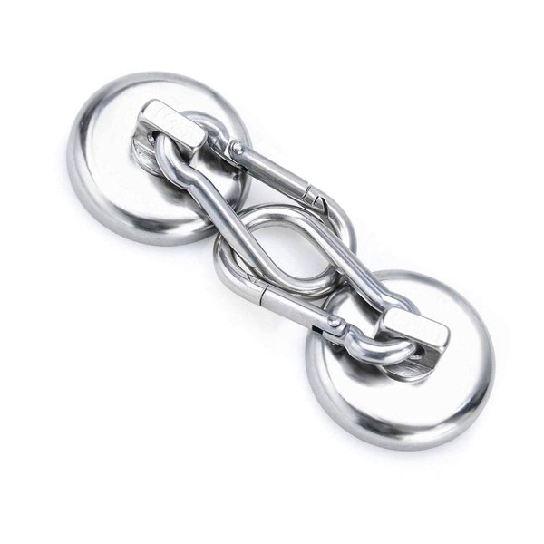 MAGHUNT Magnetic Hooks, Magnetic Hooks, Set of 2, Diameter 1.7