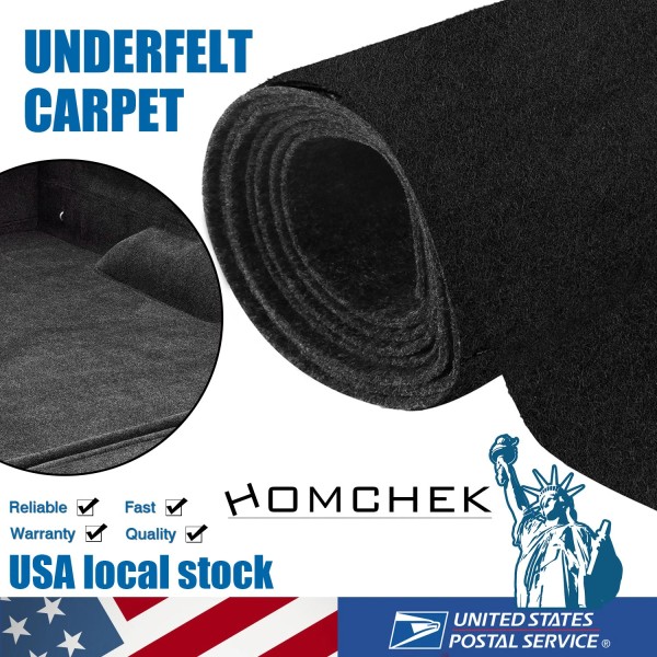 MODIGT 39"X78" Universal Underfelt Carpet for Speaker Box,Boat,Car Felt Liner