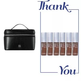 IOPE 홀리데이 에코레더박스백 파우치 + 아이오페 PDRN 카페인샷 앰플 30ml (5ml 6개) 세트 Holiday Eco Leather Box Bag Pouch + IOPE PDRN Caffeine Shot Ampoule 30ml (6 x 5ml) Set