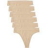 Balanced Tech Women's Seamless Thong Panties 6-Pack - Nude -