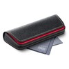 FEFI - Elegant glasses case in two-tone leather look, red