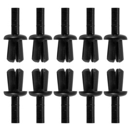 cyclingcolors 10x Plastic Car Mounting Clips Universal Bumper Trim Plastic Clips Expansion Rivets Body Mounting Kit Diameter 4 mm x 1.5 - 6 mm