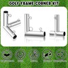 Blulu 10 Pieces 1'' Golf Frame Corner Kit Canopy Fittings