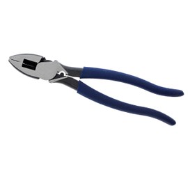 IDEAL Electrical 30-430 Standard Side-Cutting Pliers - 9.5 in., Linesman Pliers with New England Nose, Crimping Die, Fish Tape Puller, PVC Grip Handles
