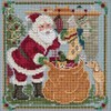 Jolly Old Elf Beaded Counted Cross Stitch Kit Mill Hill