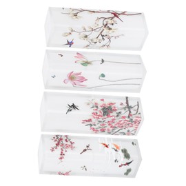 MERRYHAPY 4pcs Elegant Classic Lipstick Tubes Unique DIY Empty Lipstick Containers Compact and Lightweight Design for Travel Lip Balm Package for Women