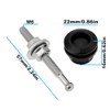 2pcs 22mm Motorcycle Side Cover Push Button Release M6 Compatible