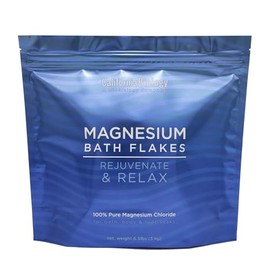 CB California Biology - Magnesium Flakes - Body and Foot Bath Soaks, Pure Magnesium Chloride Alternative to Epsom Salts, High Absorption Natural Support for Muscles, Wellness & Relaxation, 6.5lbs Bag