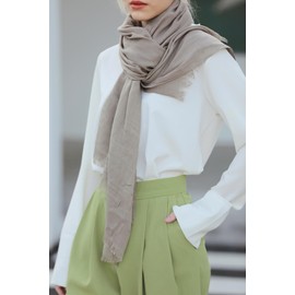 Wander Agio Pashmina Shawl Party Wraps Evening Dress Bridesmaid Long Cotton Scarves for Wedding Khaki 32