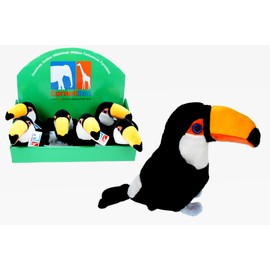 Cornelißen Cuddly Toy Toucan Woodpecker Bird Height 14 cm Black 1017089