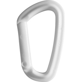 YKK BBC Carabiner Small Mini Compact Key Holder, Plastic, Lightweight, Rust Resistant, Made in Japan, white
